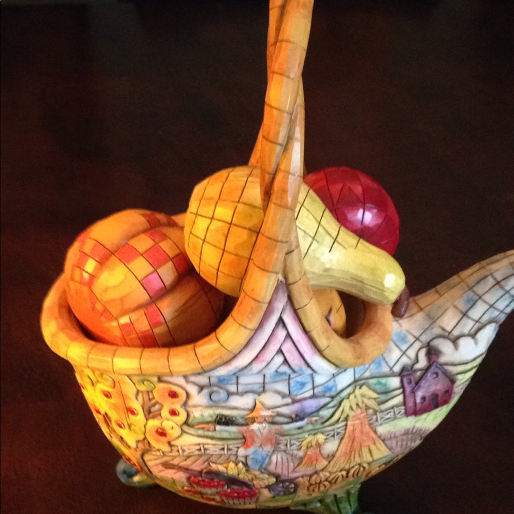 Jim Shore Heartwood Creek fall basket